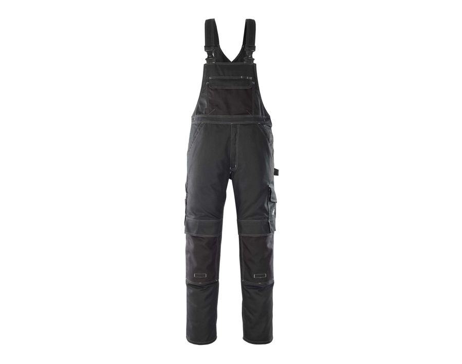 Latzhose mit Knietaschen HARDWEAR schwarz