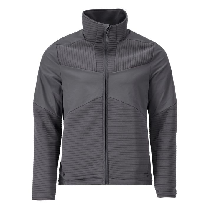 Fleecepullover mit Reißverschluss und Futter CUSTOMIZED Anthrazitgrau