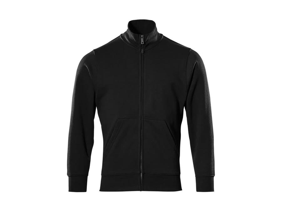 Sweatshirt mit Reißverschluss CROSSOVER vollschwarz