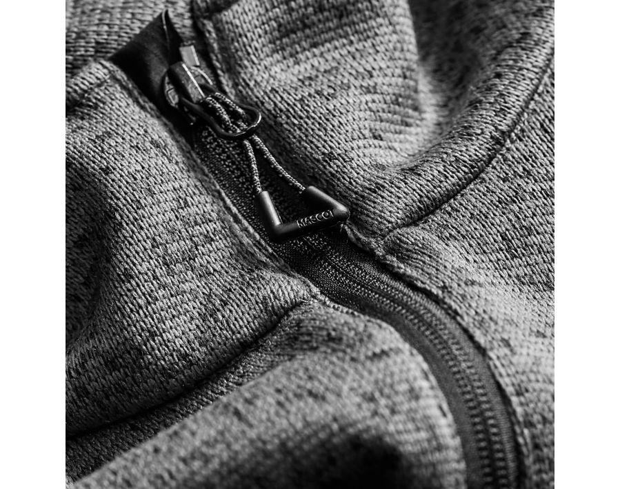 Strickpullover mit Reißverschluss ACCELERATE azurblau/schwarzblau