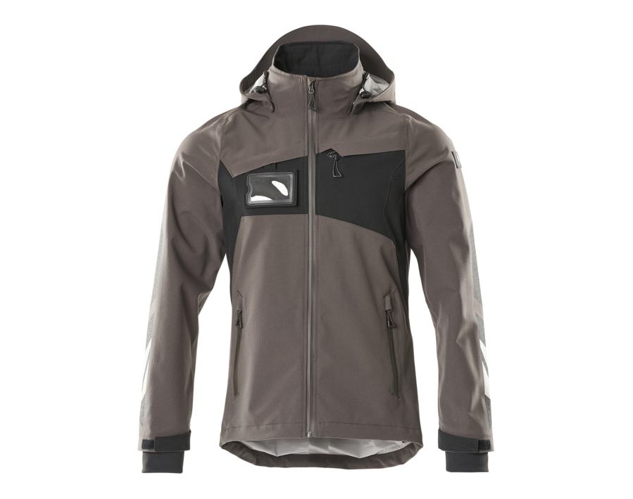 Hard Shell Jacke ACCELERATE dunkelanthrazit/schwarz