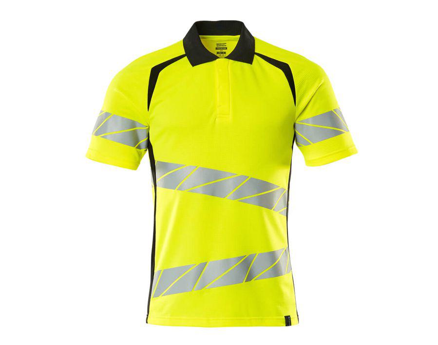 Polo-Shirt ACCELERATE SAFE hi-vis gelb/schwarz
