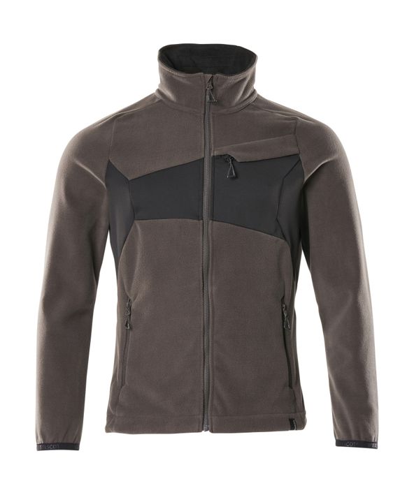 Fleecejacke ACCELERATE dunkelanthrazit/schwarz