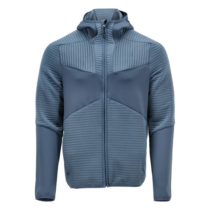 Fleece Kapuzensweatshirt mit Reißverschluss CUSTOMIZED steinblau