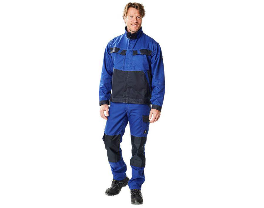 Hose mit Knietaschen LIGHT kornblau/schwarzblau