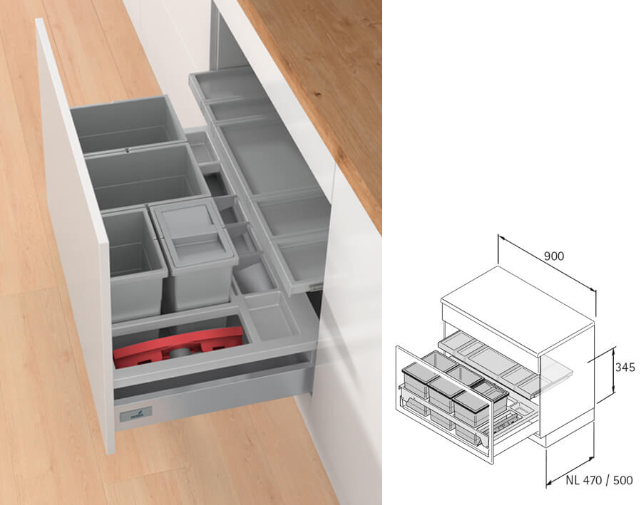 Abfallsammler InsertFlex 900
