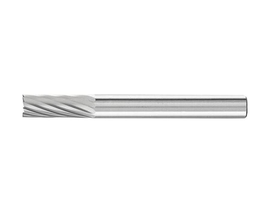 Hartmetallfrässtift (Rotorfräser) DIN 8033 – Schaft-Ø 6 mm, Zylinderform ZYA-S, mit Stirnverzahnung, Zahnung 3