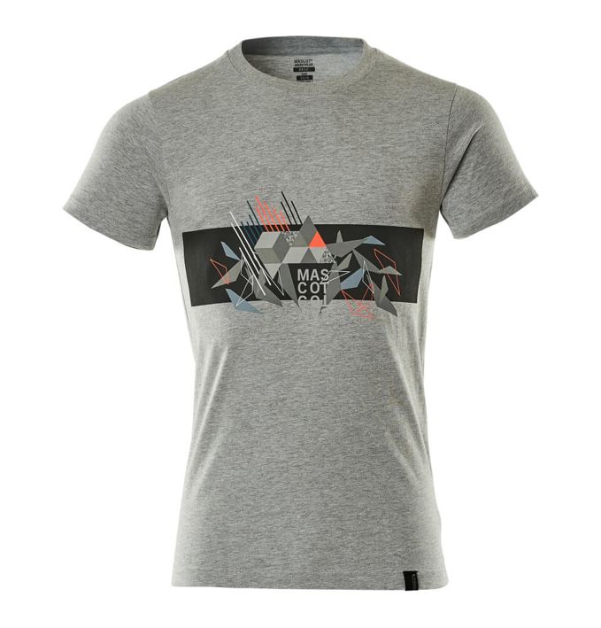 T-Shirt ACCELERATE SAFE grau/hi-vis rot