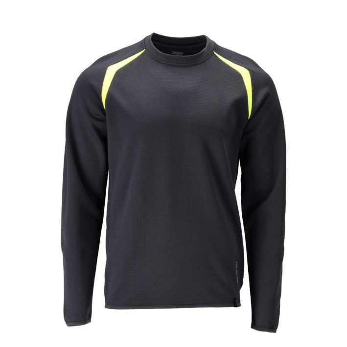 Sweatshirt ACCELERATE MULTISAFE schwarzblau/hi-vis gelb