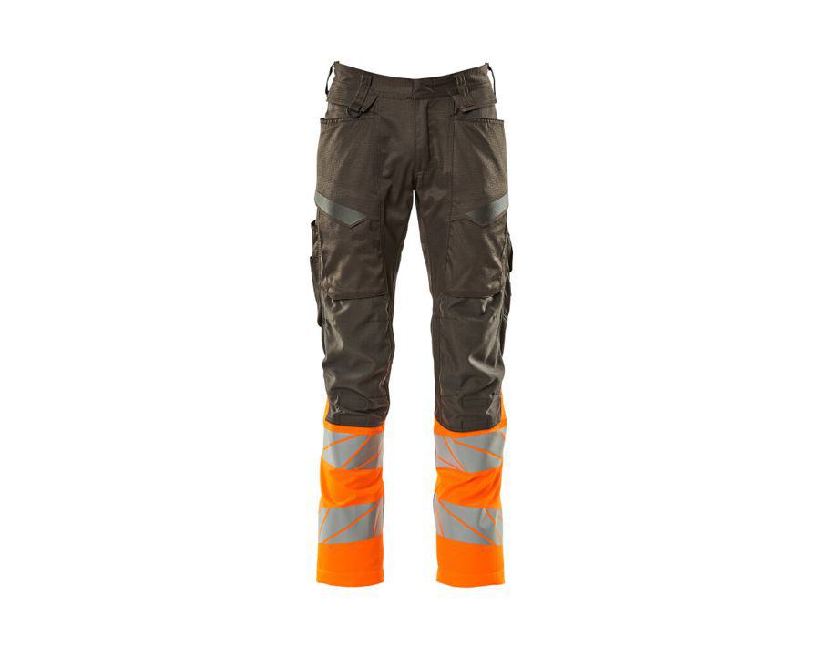 Hose mit Knietaschen ACCELERATE SAFE dunkelanthrazit/hi-vis orange