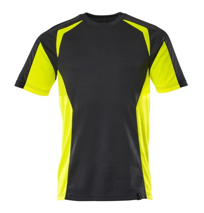 T-Shirt ACCELERATE SAFE schwarz/hi-vis gelb