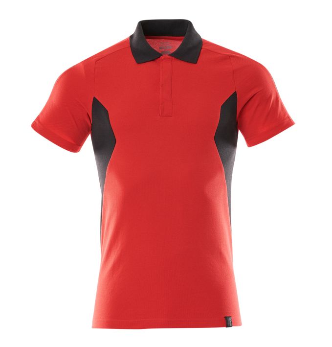 Polo-Shirt ACCELERATE verkehrsrot/schwarz