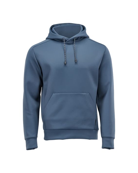 Fleece Kapuzensweatshirt CUSTOMIZED steinblau