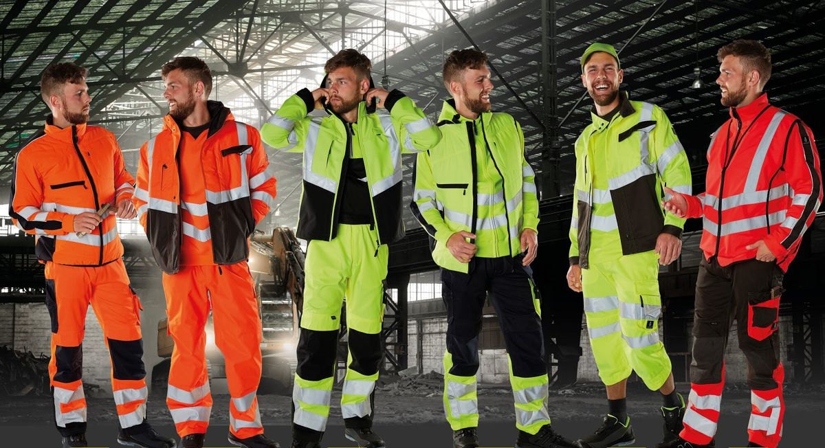 Latzhose mit Knietaschen SAFE SUPREME hi-vis gelb/schwarz
