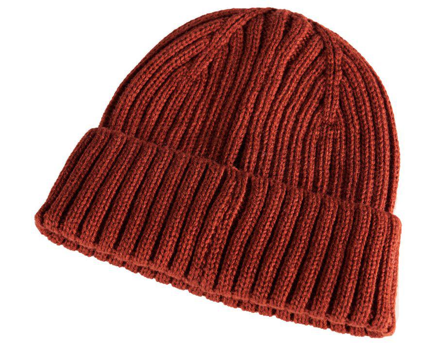 Strickmütze CUSTOMIZED Herbstrot