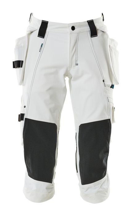 Dreiviertel-Hose mit Hängetaschen ADVANCED weiss