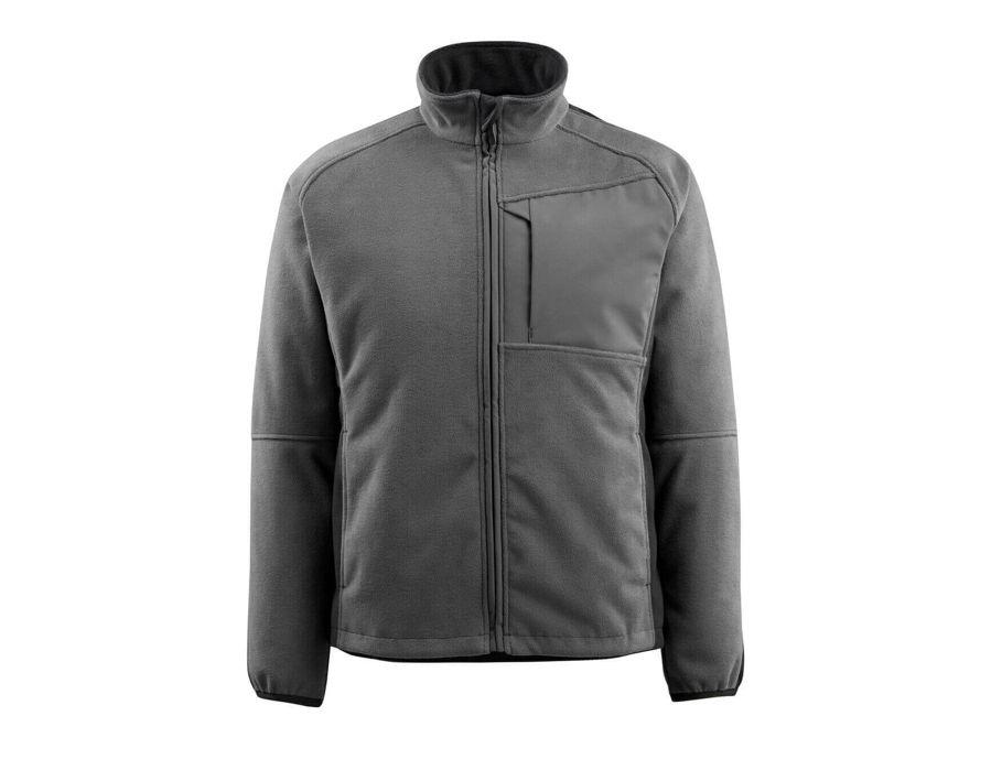 Fleecejacke UNIQUE dunkelanthrazit/schwarz