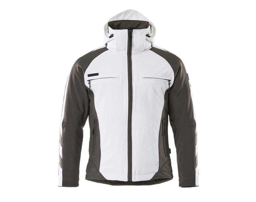 Winterjacke UNIQUE weiss/dunkelanthrazit