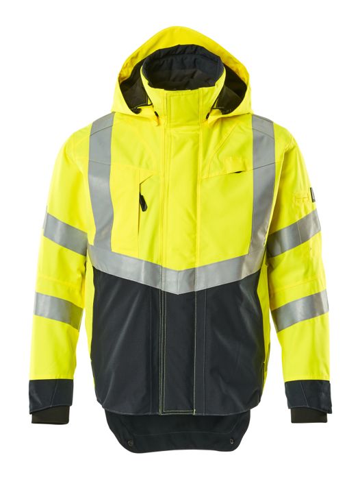 Hard Shell Jacke SAFE SUPREME hi-vis gelb/schwarzblau