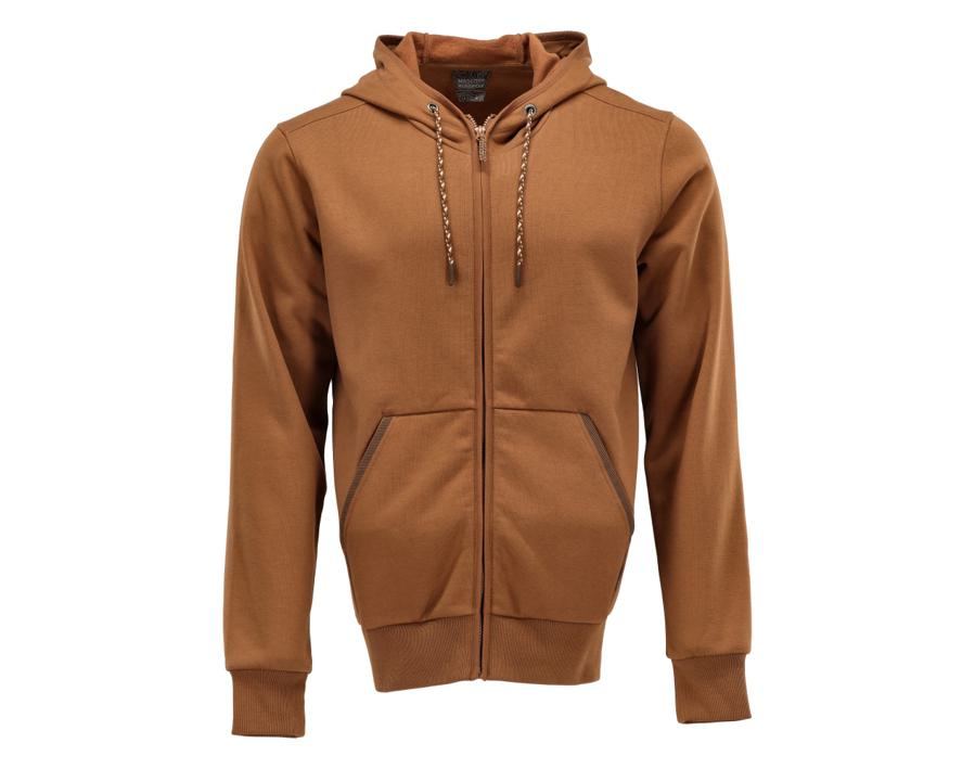 Kapuzensweatshirt mit Reißverschluss CUSTOMIZED Nussbraun