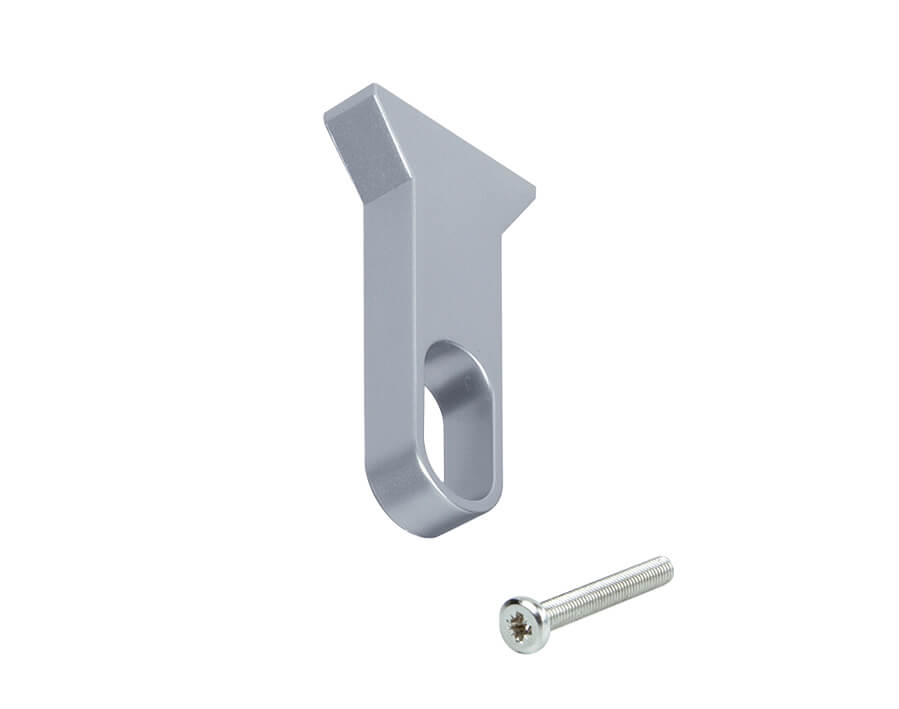 Zentraler Träger für ovale Schrankstange Silk 30 x 15 mm 