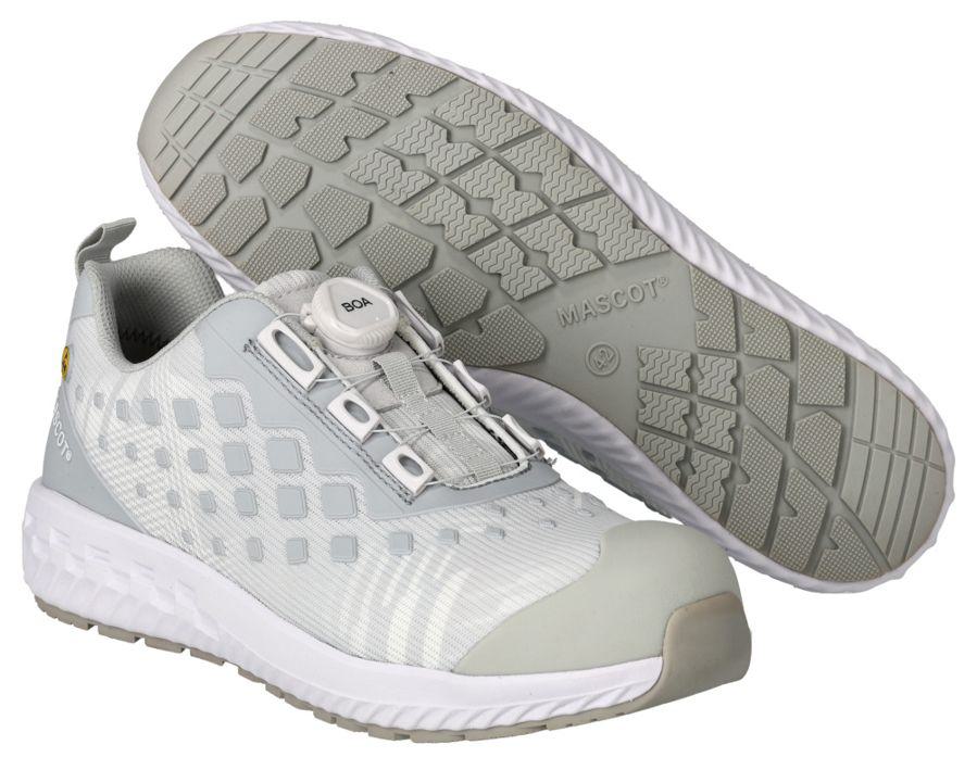 Sicherheitshalbschuh FOOTWEAR CUSTOMIZED weiss/hellgrau-meliert
