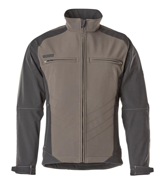 Soft Shell Jacke UNIQUE dunkelanthrazit/schwarz