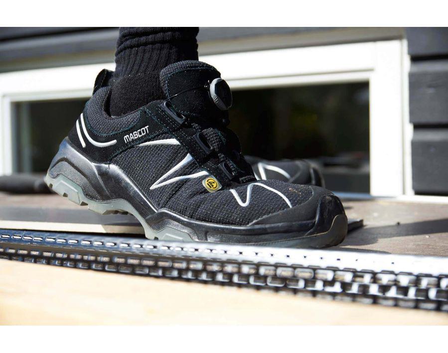 Sicherheitshalbschuh FOOTWEAR FLEX schwarz/silber