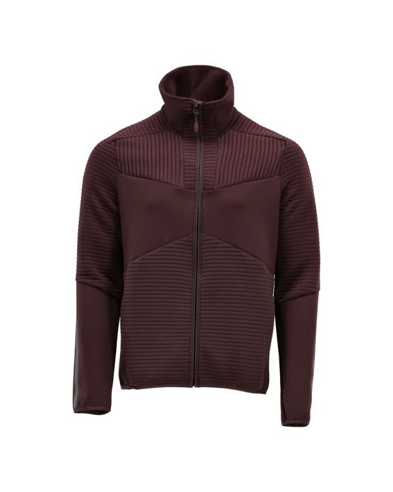 Fleecepullover mit Reißverschluss CUSTOMIZED bordeaux