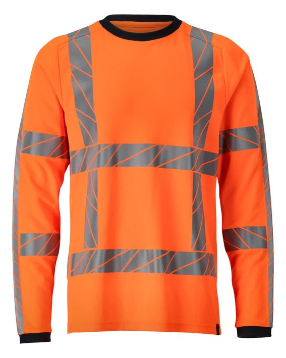T-Shirt, Langarm ACCELERATE SAFE hi-vis orange