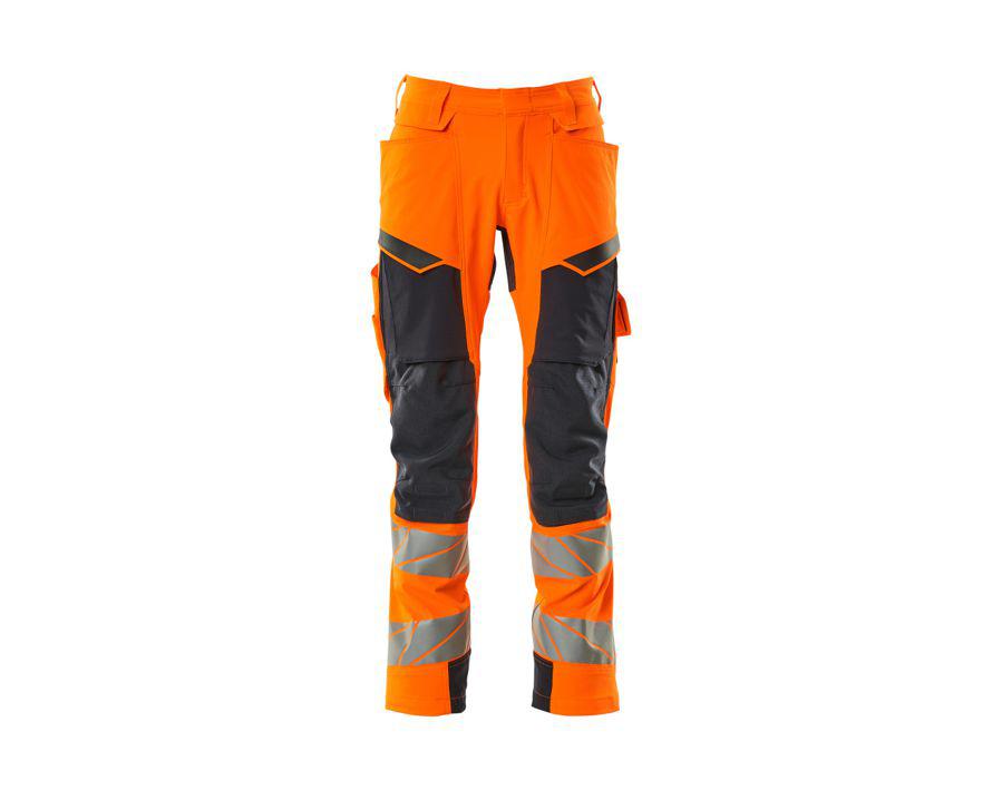 Hose mit Knietaschen ACCELERATE SAFE hi-vis orange/schwarzblau