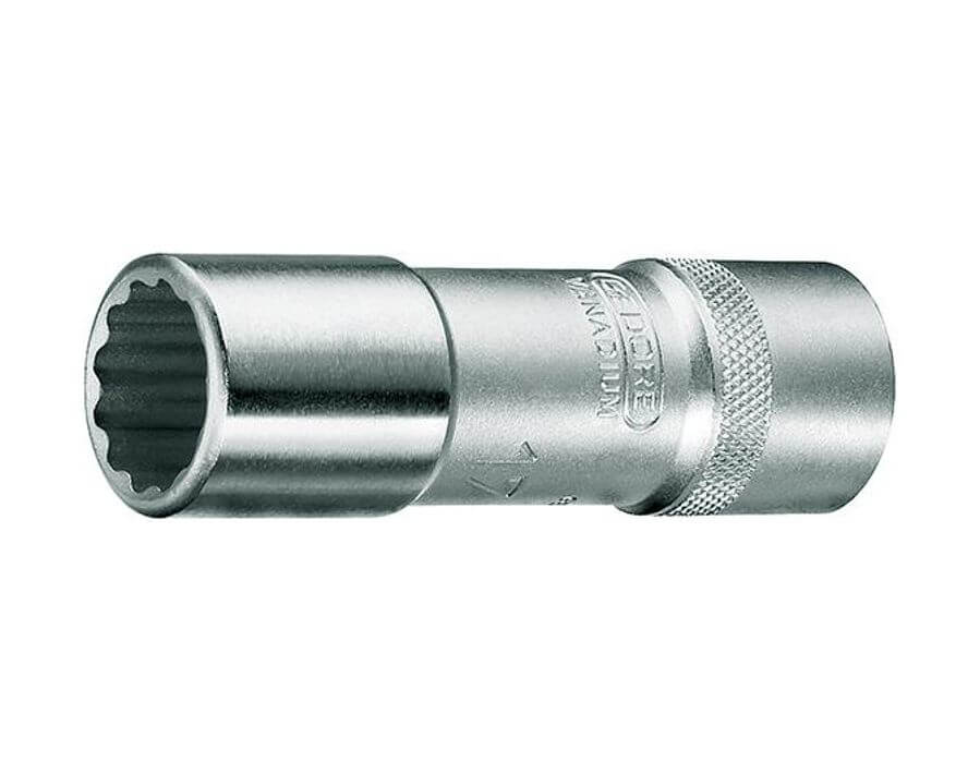 Zwölfkant-Steckschlüssel-Einsatz 1/2", lang