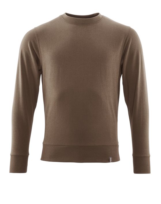 Sweatshirt CROSSOVER dunkles Sandbeige