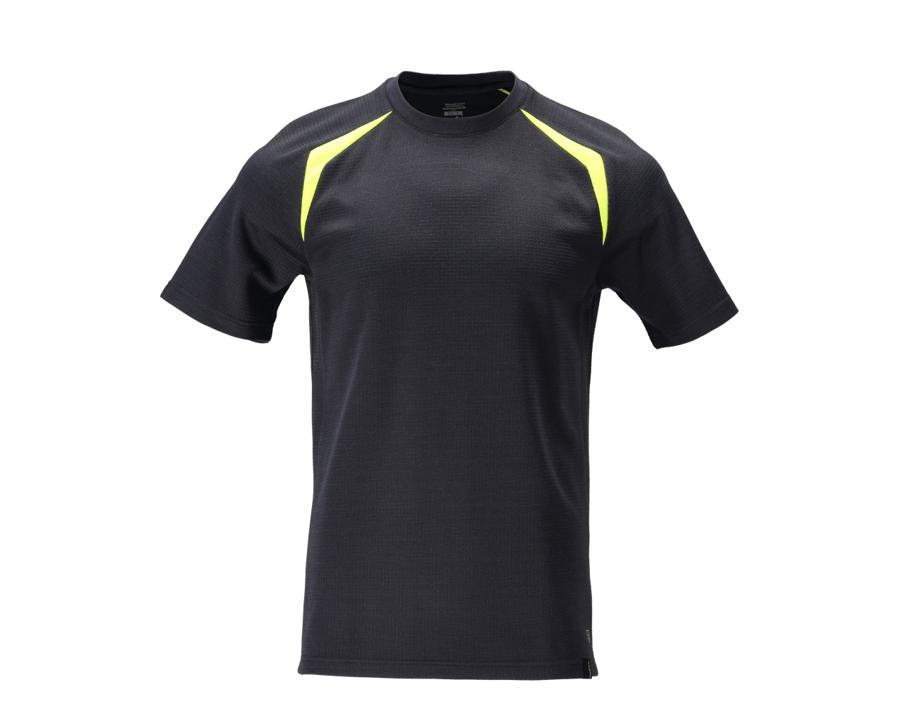 T-Shirt ACCELERATE MULTISAFE schwarzblau/hi-vis gelb