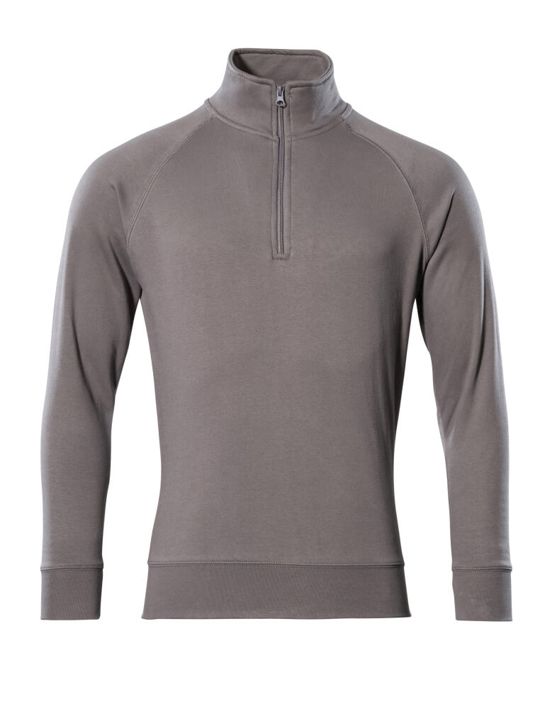 Sweatshirt mit kurzem Reißverschluss CROSSOVER anthrazit