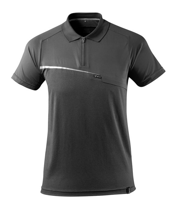 Polo-Shirt mit Brusttasche ADVANCED dunkelanthrazit