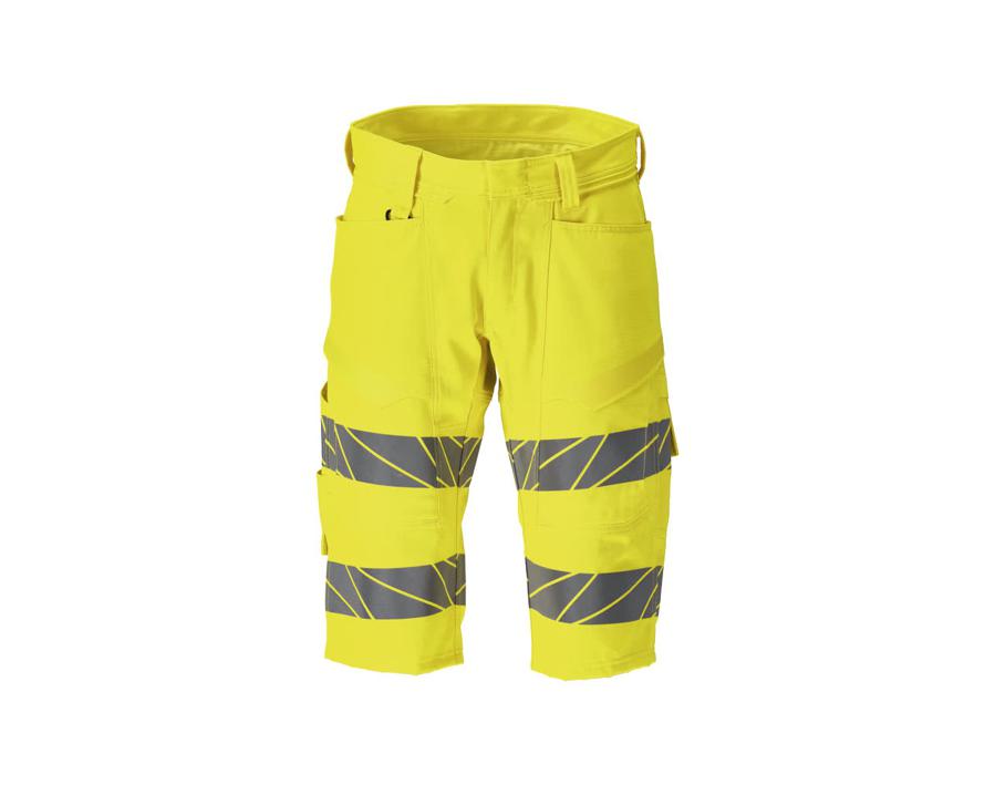 Shorts, lang ACCELERATE SAFE hi-vis gelb