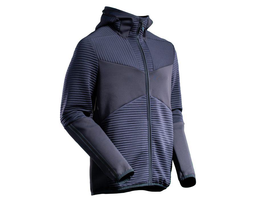 Fleece Kapuzensweatshirt mit Reißverschluss CUSTOMIZED schwarzblau