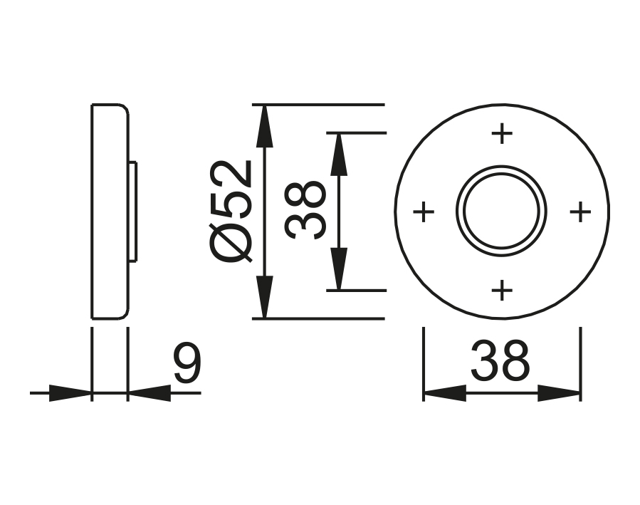 Drückerrosetten-Paar M42K 
