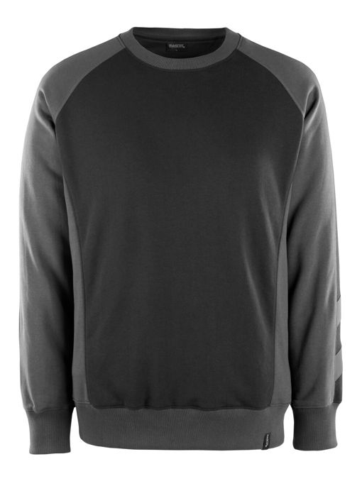 Sweatshirt UNIQUE schwarz/dunkelanthrazit