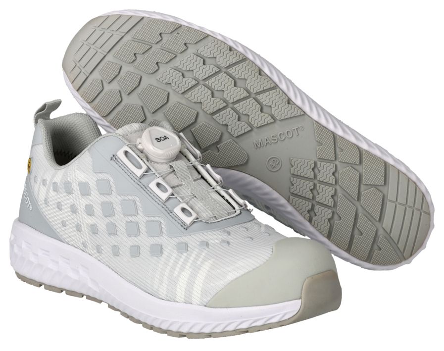 Sicherheitshalbschuh FOOTWEAR CUSTOMIZED weiss/hellgrau-meliert