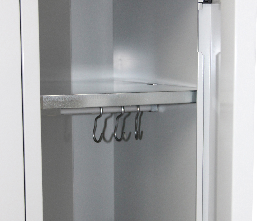 Garderobenschrank mit 2 Abteilen 