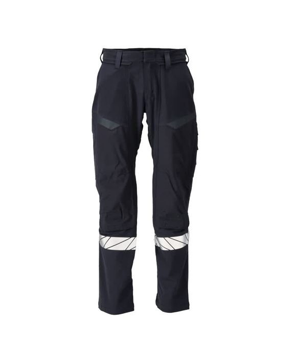Hose mit Knietaschen ACCELERATE MULTISAFE schwarzblau/hi-vis gelb