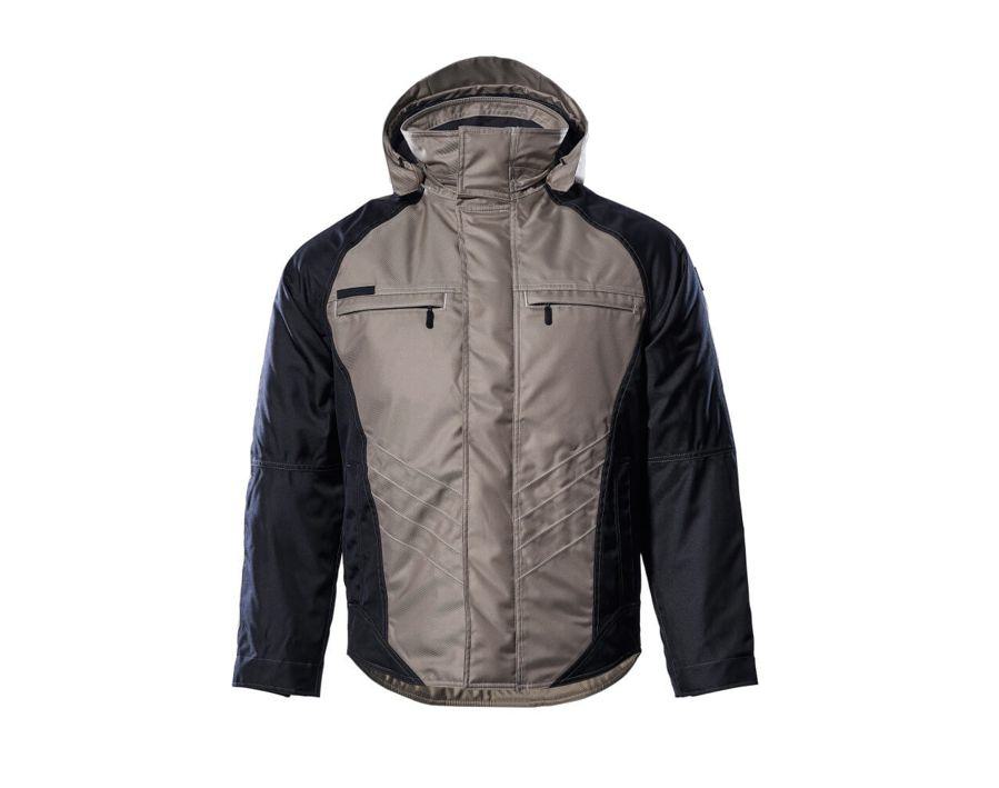 Winterjacke UNIQUE hellkhaki/schwarz
