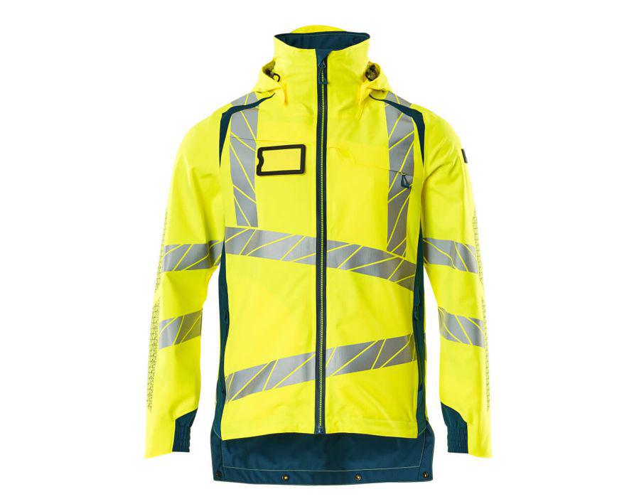 Hard Shell Jacke ACCELERATE SAFE hi-vis gelb/dunkelpetroleum