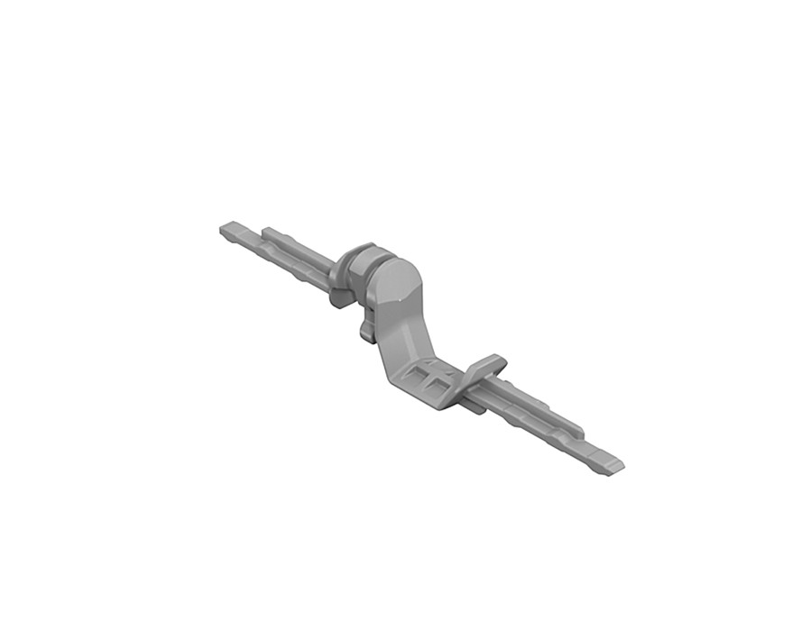 Zweiseitiger Adapter Typ A zur Anbindung der Multi-Synchronsiation an Quadro Auszugsführungen mit Push to open