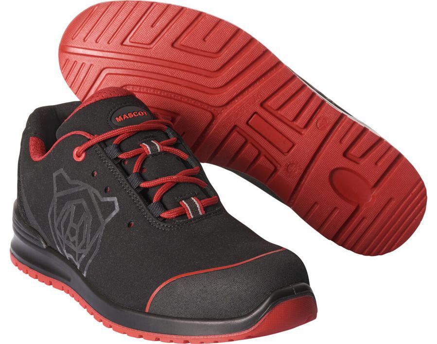 Sicherheitshalbschuh FOOTWEAR CLASSIC schwarz/rot