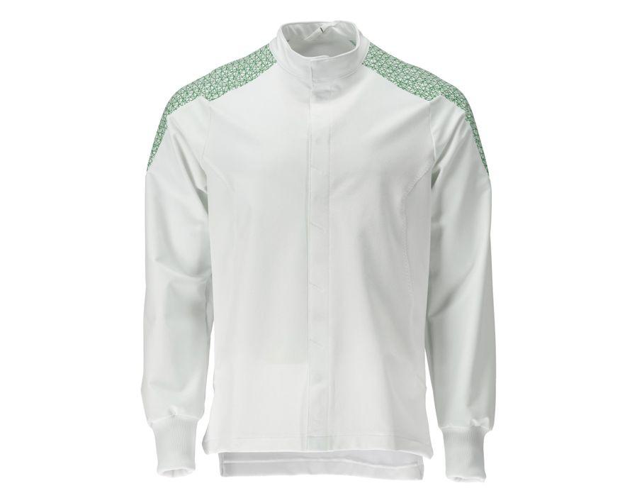 Jacke FOOD & CARE weiss/grasgrün