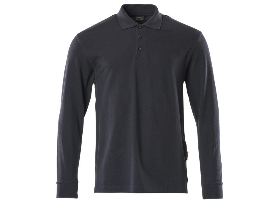Polo-Shirt, Langarm CROSSOVER graphitblau