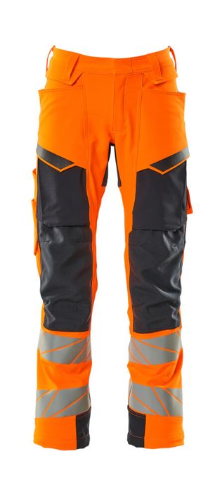 Hose mit Knietaschen ACCELERATE SAFE hi-vis orange/schwarzblau